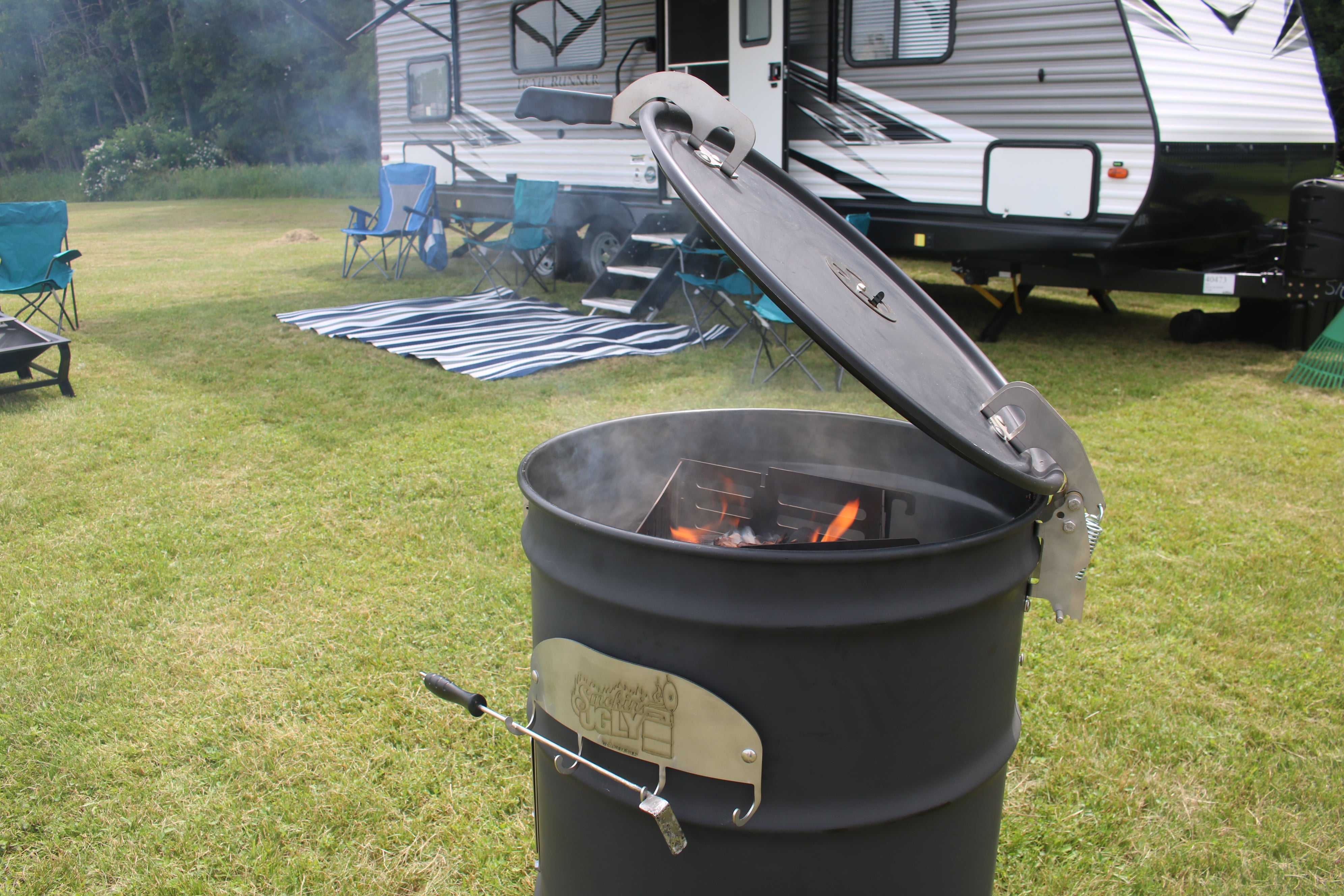 Diy drum smoker best sale