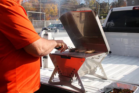 Cooking with on a truck bed