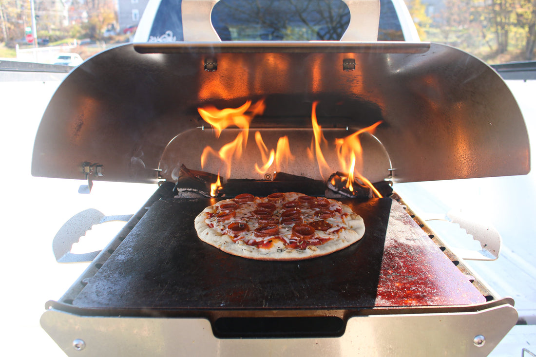 Pizza on a Charcoal Grill? With The TG Portable Grill, Yes!
